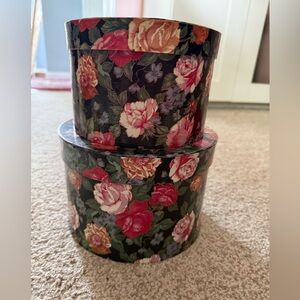 Floral Decorative Storage Boxes